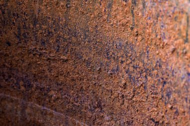 Metal bir arka plan. Metal yüzey paslı ve kalın