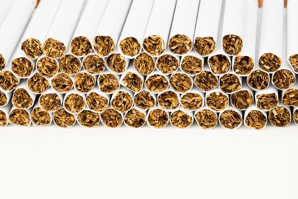 Stack Cigarettes Close Background — Stock Photo, Image