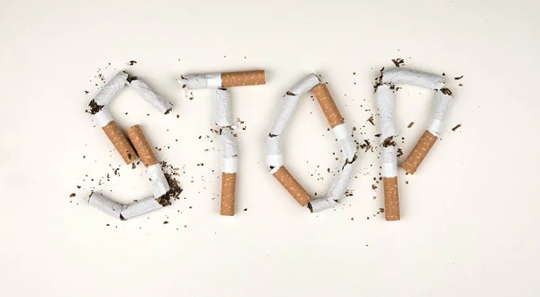 Pare Fumar Pare Fumar Cigarros Conceito — Fotografia de Stock