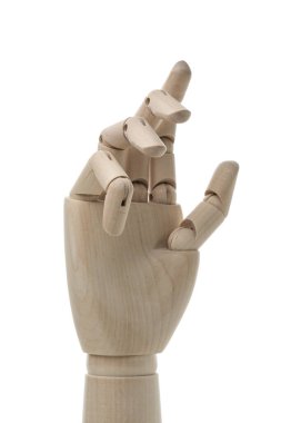 İş ve Tasarım Konsepti - Beyaz Arkaplanda Manken Eli