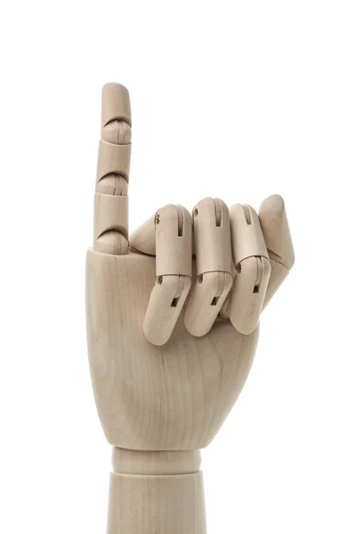 Концепція Бізнесу Дизайну Mannequin Hand White Background — стокове фото