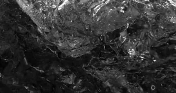 Pęcherzyki Tlenu Płynie Piękna Struktura Wody Makronaturalnym Tle — Wideo stockowe