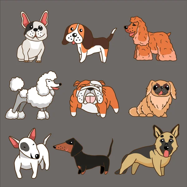Hundar avatar vektor — Stock vektor