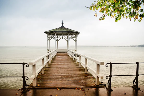 Molo sul Lago di Costanza — Foto Stock