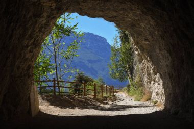 Tünel bisiklet rota eski ponale Road, riva