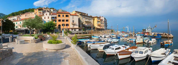 Harbor of moscenicka draga, tourist destination, croatia — Stock Photo, Image