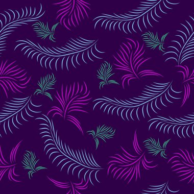 Soyut renkli tüyler pürüzsüz desen.