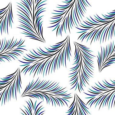 Soyut fantezi tüyleri kusursuz desen.