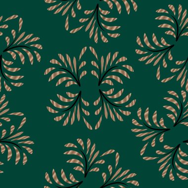 Soyut elementler dikişsiz yazdırma kalıbı.