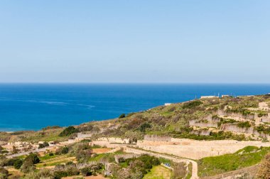 Malta 'nın Gozo adasındaki Ramla Körfezi