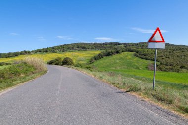 Tipik Tuscany manzara bahar