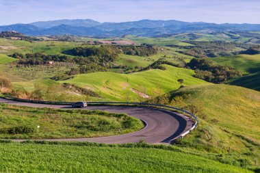 Tipik Tuscany manzara bahar