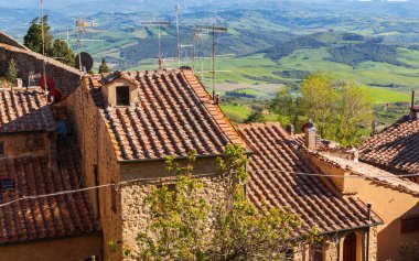 Volterra güzel ve rahat ortaçağdan kalma şehir