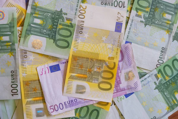 Paper euro money banknotes — Stock Photo, Image