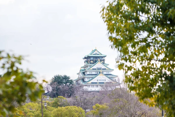 Güzel Osaka Kalesi kış, Osaka, Japonya