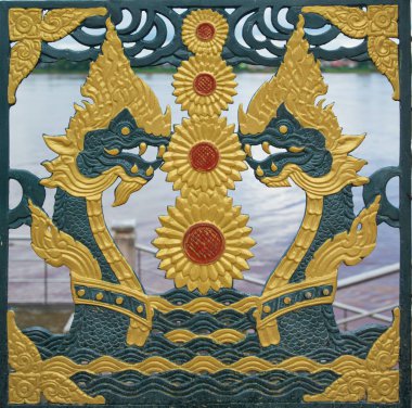 Çit Nongkhai Tayland Naga desene