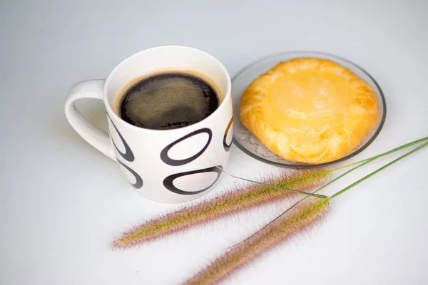 Fermé Tasse de café et boulangerie de fruits — Photo