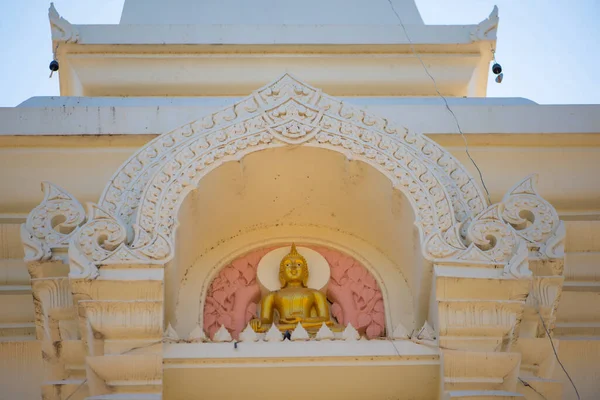 Closed Detail Pagoda Wat Phra Bang Phuan Old Temple Nongkhai — Stock Photo, Image