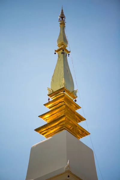 Dettaglio Pagoda Wat Phra Bang Phuan Old Temple Nongkhai Thailand — Foto Stock