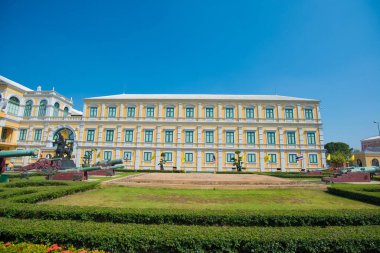Bangkok, Thailand : 2019, December 5 :Old cannon in front of Ministry of Defense  at Bangkok, Thailand.