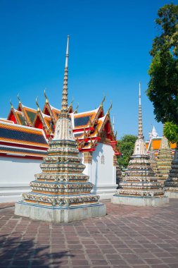 Wat Phra Chettuphon 'daki eski pagoda Wimon Mangkhalaram (Wat pho), Bangkok, Tayland