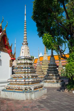 Wat Phra Chettuphon 'daki eski pagoda Wimon Mangkhalaram (Wat pho), Bangkok, Tayland