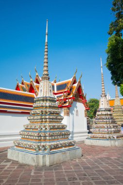 Wat Phra Chettuphon 'daki eski pagoda Wimon Mangkhalaram (Wat pho), Bangkok, Tayland