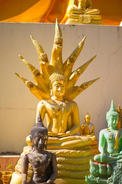 Buda Ouro Wat Phra Que Bang Phuan Nongkhai Tailândia — Fotografia de Stock