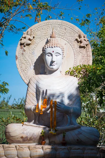 Stone Buddha Wat Phra Bang Phuan Nongkhai Thailand — Stock Photo, Image