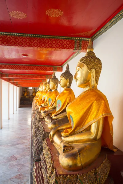 Bangkok Thailand 2019 December Gold Buddha Wat Phra Chettuphon Wimon — Stok fotoğraf