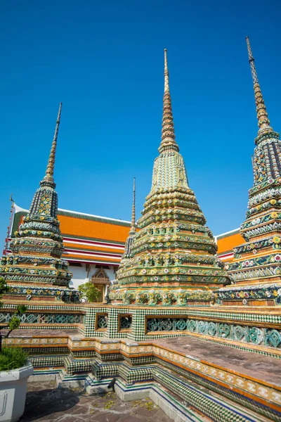 Wat Phra Chettuphon Daki Eski Pagoda Wimon Mangkhalaram Wat Pho — Stok fotoğraf