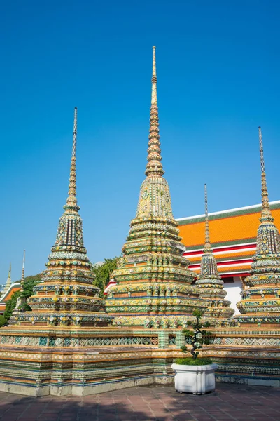 Wat Phra Chettuphon Daki Eski Pagoda Wimon Mangkhalaram Wat Pho — Stok fotoğraf