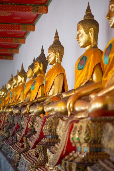 Bangkok Thailand 2019 December Gold Buddha Wat Phra Chettuphon Wimon — Stock fotografie