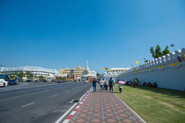 Bangkok Tailandia 2019 Diciembre Paseo Turístico Para Visitar Emerald Buddha — Foto de Stock