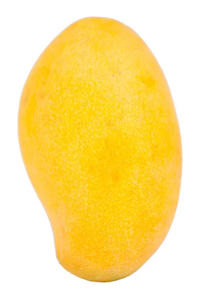 Żółte Mango Białym Tle — Zdjęcie stockowe
