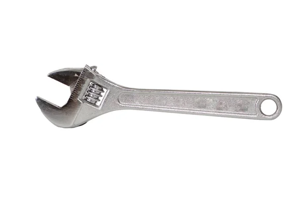 Adjustable Wrench White Background — Stock Photo, Image