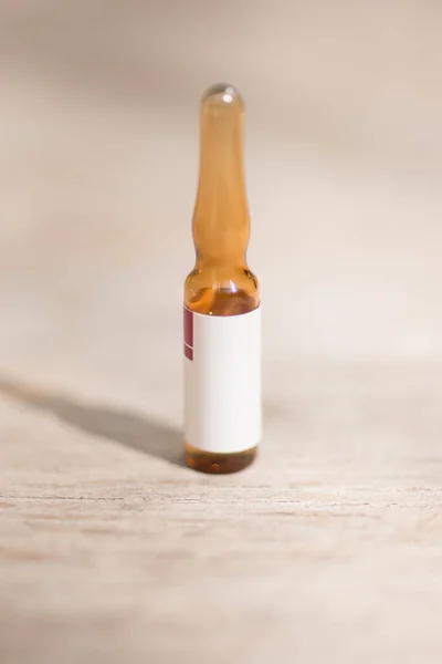 Injekční Lahvička Ukazuje Zdravotní Zázemí — Stock fotografie