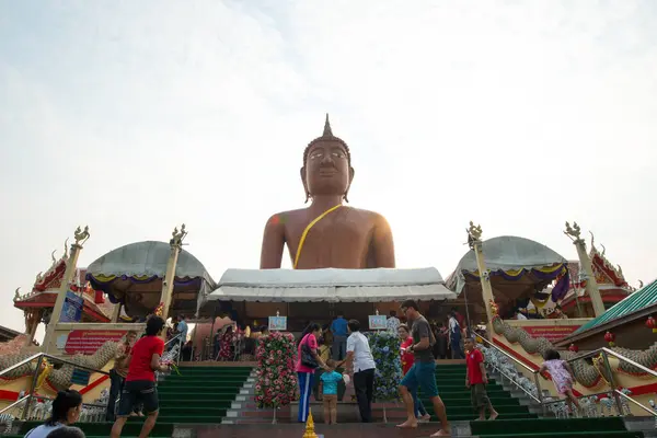 Nakhon Pathom Thailand Jan 2019 Luang Pho Somwang Wat Klang — Stock Photo, Image