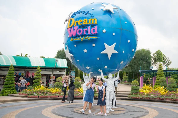 Pathumthani Thailand April 2019 Toeristische Foto Grote Dream World Logo — Stockfoto