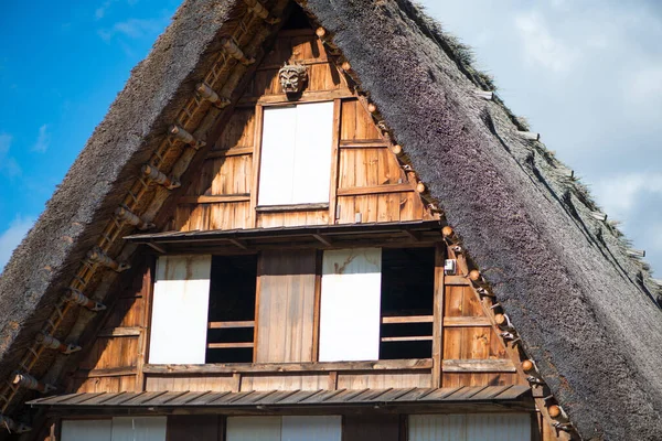 Traditioneel Gassho Zukuri Huis Het Najaar Seizoen Shirakawa Japan — Stockfoto