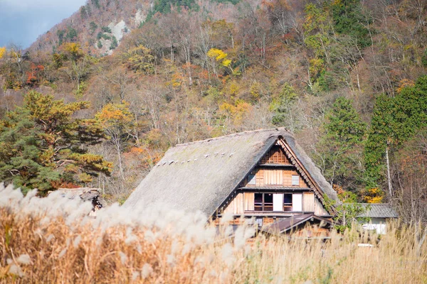 Maison Traditionnelle Gassho Zukuri Automne Shirakawa Japon — Photo