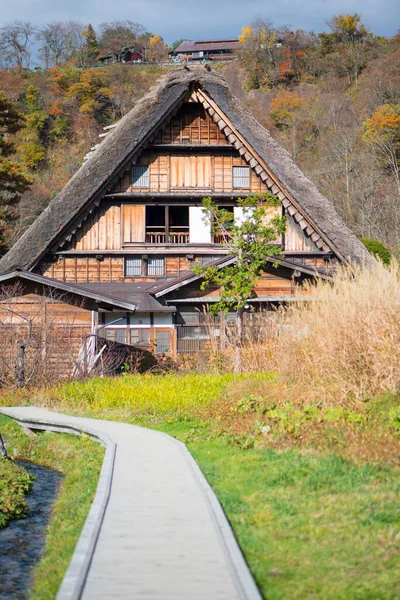 Traditioneel Gassho Zukuri Huis Het Najaar Seizoen Shirakawa Japan — Stockfoto