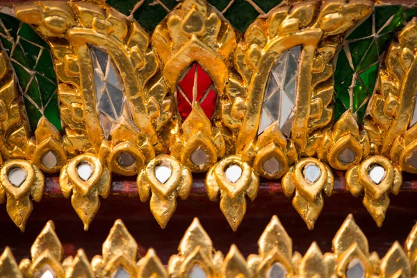 Padrão Tailandês Parede Igreja Wat Rakhang Khositaram Bangkok Tailândia — Fotografia de Stock