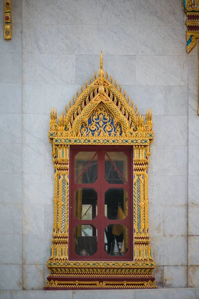 Ventana Estilo Tailandés Templo —  Fotos de Stock
