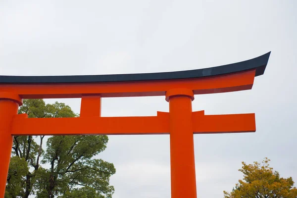 Torii Vermelho Santuário Fushimi Inari Taisha Kyoto Japão — Fotografia de Stock