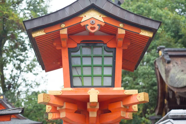 Lantaarn Fushimi Inari Taisha Heiligdom Kyoto Japan — Stockfoto