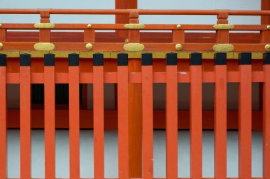 Japonya, Kyoto 'daki Fushimi Inari-taisha türbesi ahşap.