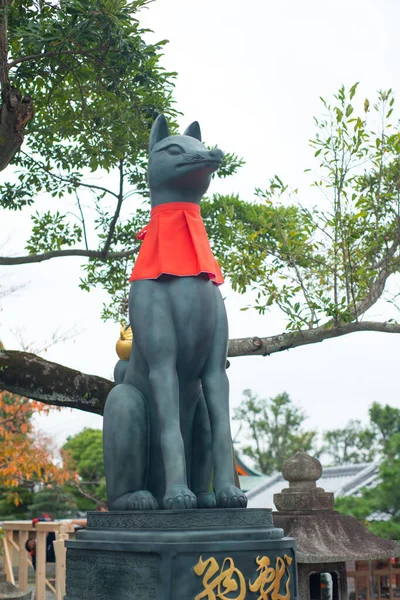 Kyoto Japan September 2018 Fox Statue Fushimi Inari Taisha Shrine — Stock Photo, Image