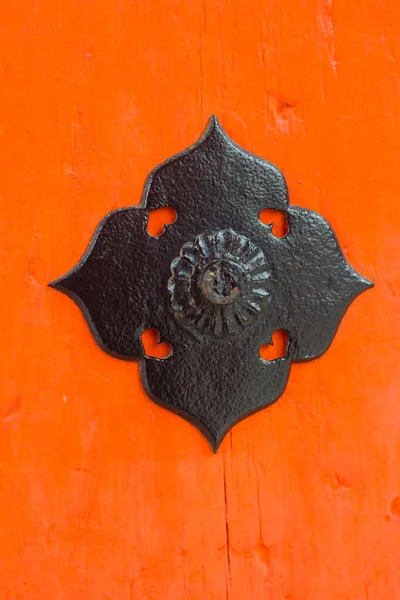 Decoración Metal Edificio Santuario Fushimi Inari Taisha Kyoto Japón —  Fotos de Stock