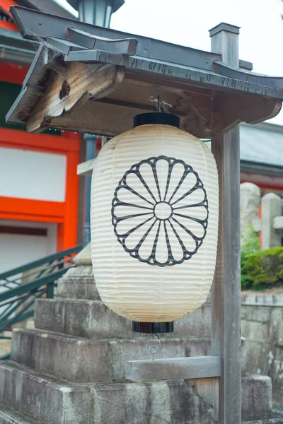 Lyktan Fushimi Inari Taisha Helgedomen Kyoto Japan — Stockfoto